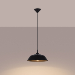 Lampa wisząca FRIKA czarna SOLLUX SL.1328
