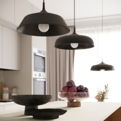 Lampa wisząca FRIKA czarna SOLLUX SL.1328