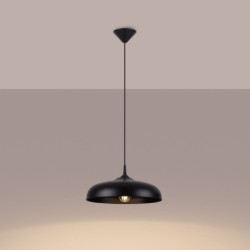 Lampa wisząca GINA czarna SOLLUX SL.1330