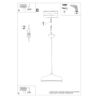 Lampa wisząca GINA czarna SOLLUX SL.1330