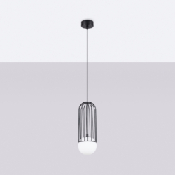 Lampa wisząca BRINA 1 czarna SOLLUX SL.1332