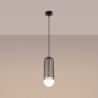 Lampa wisząca BRINA 1 czarna SOLLUX SL.1332