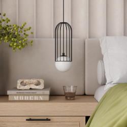 Lampa wisząca BRINA 1 czarna SOLLUX SL.1332