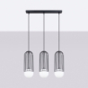 Lampa wisząca BRINA 3L czarna SOLLUX SL.1334