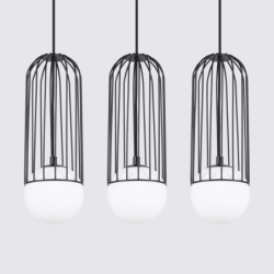 Lampa wisząca BRINA 3L czarna SOLLUX SL.1334