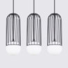 Lampa wisząca BRINA 3L czarna SOLLUX SL.1334