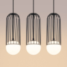 Lampa wisząca BRINA 3L czarna SOLLUX SL.1334