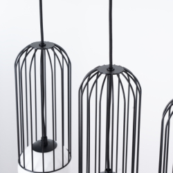Lampa wisząca BRINA 3L czarna SOLLUX SL.1334