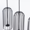 Lampa wisząca BRINA 3L czarna SOLLUX SL.1334