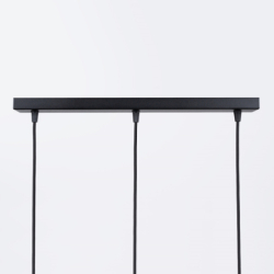 Lampa wisząca BRINA 3L czarna SOLLUX SL.1334