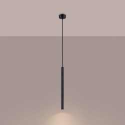 Lampa wisząca ARCHE 1 czarna SOLLUX SL.1338