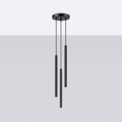 Lampa wisząca ARCHE 3P czarna SOLLUX SL.1341