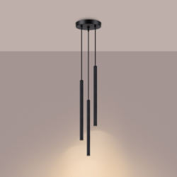 Lampa wisząca ARCHE 3P czarna SOLLUX SL.1341