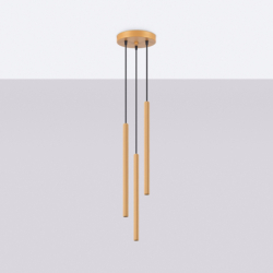 Lampa wisząca ARCHE 3P złota SOLLUX SL.1342