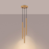 Lampa wisząca ARCHE 3P złota SOLLUX SL.1342