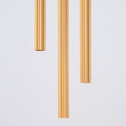 Lampa wisząca ARCHE 3P złota SOLLUX SL.1342