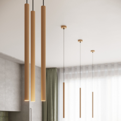 Lampa wisząca ARCHE 3P złota SOLLUX SL.1342