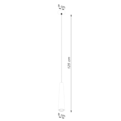 Lampa wisząca ELECTRA beton SOLLUX SL.1347