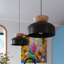 Lampa wisząca MARION czarna SOLLUX SL.1351