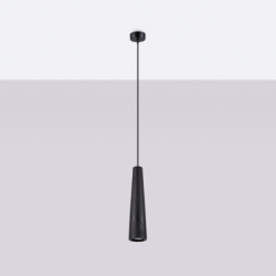 Lampa wisząca ELECTRA czarna beton SOLLUX SL.1355