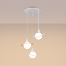Lampa wisząca HYPERION 3P biały SOLLUX SL.1357