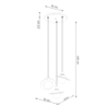 Lampa wisząca HYPERION 3P biały SOLLUX SL.1357