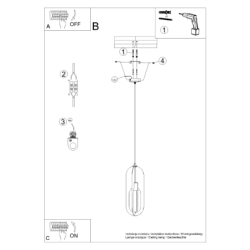 Lampa wisząca NICUS 1 biała SOLLUX SL.1360
