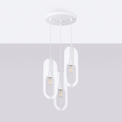 Lampa wisząca NICUS 3P biała SOLLUX SL.1361