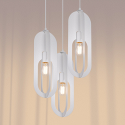 Lampa wisząca NICUS 3P biała SOLLUX SL.1361