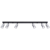 Plafon WINX 6L czarny/chrom SOLLUX SL.1372
