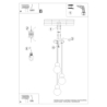 Lampa wisząca PEKKA 3P biała/naturalne drewno SOLLUX SL.1391