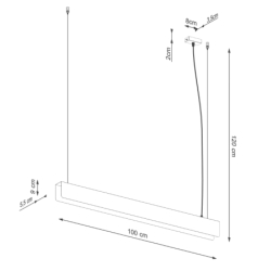 Lampa wisząca SPARK biała SOLLUX SL.1394
