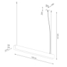 Lampa wisząca SPARK biała SOLLUX SL.1394