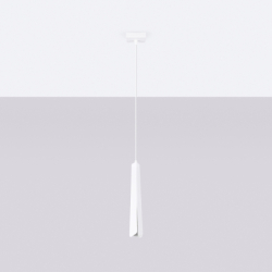 Lampa wisząca PRYSM 1 biała SOLLUX SL.1397