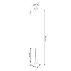 Lampa wisząca PRYSM 1 biała SOLLUX SL.1397