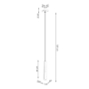Lampa wisząca PRYSM 1 biała SOLLUX SL.1397