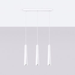 Lampa wisząca PRYSM 3L biała SOLLUX SL.1399