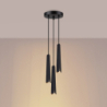 Lampa wisząca PRYSM 3P czarna SOLLUX SL.1401