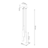 Lampa wisząca PRYSM 3P czarna SOLLUX SL.1401