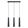 Lampa wisząca PRYSM 3L czarna SOLLUX SL.1402