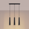 Lampa wisząca PRYSM 3L czarna SOLLUX SL.1402