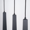 Lampa wisząca PRYSM 3L czarna SOLLUX SL.1402