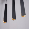 Lampa wisząca PRYSM 3L czarna SOLLUX SL.1402