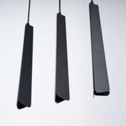 Lampa wisząca PRYSM 3L czarna SOLLUX SL.1402