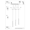 Lampa wisząca PRYSM 3L czarna SOLLUX SL.1402