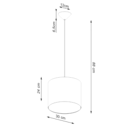 Lampa wisząca NOVA 30 czarna SOLLUX SL.1405