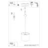 Lampa wisząca NOVA 30 czarna SOLLUX SL.1405