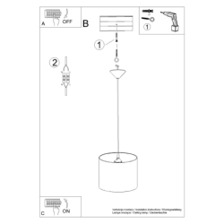 Lampa wisząca UNICORN 30 SOLLUX SL.1412