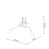 Żyrandol LOOP 3 chrom SOLLUX SL.1440