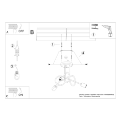 Żyrandol LOOP 3 chrom SOLLUX SL.1440